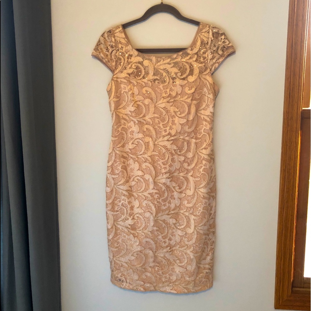 Calvin Klein knee length occasion lace dress